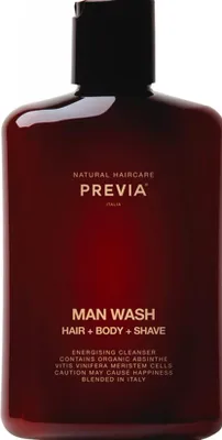 Produktbild von Previa Natural Haircare Gel Man Man Wash Hair + Body + Shave