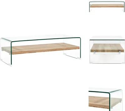 Produktbild von vidaXL Couchtisch Transparent 98×45×31 cm Hartglas -  Couchtische