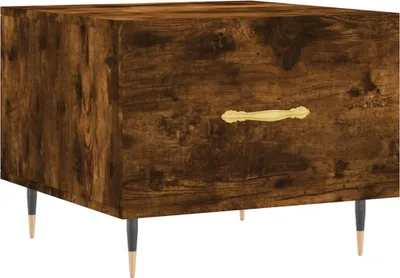 Produktbild von vidaXL Couchtisch Räuchereiche 50x50x40 cm Holzwerkstoff