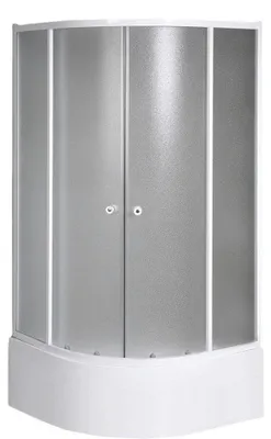 Produktbild von Aqualine ARLEN Duschabtrennung Viertelkreis 900x900mm, Brick Glas