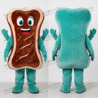 Immagine prodotto di Costume MASTICOT Gonfiabile Cartoon Costolette BBQ in Velluto Color Teal