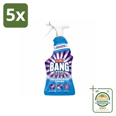 Produktbild von 5 x Cillit Bang Badreiniger Expert Spray - 750 ml - Vorratspackung - 5 Stücke