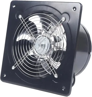 Produktbild von Industrieller Wandventilator, Mehrzweck-Axialventilator, Effiziente Belüftung, schwarz