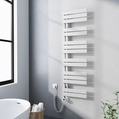 Produktbild von Heilmetz Heizkörper Elektrisch Badheizkörper Weiß 140x40cm Handtuchtrockner BadHandtuchwärmer Heizung