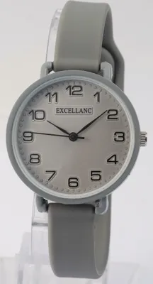 Produktbild von Excellanc Damenuhr mit Silikonarmband, analoge Anzeige, 3-Zeiger