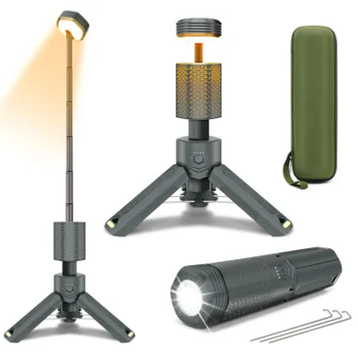 Productafbeelding van Oplaadbare LED Campinglamp - 10500mAh Powerbank, 35 Uur Brandduur