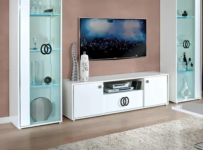 Obrázok produktu pre TV komoda, biela, moderný dizajn, 160 cm