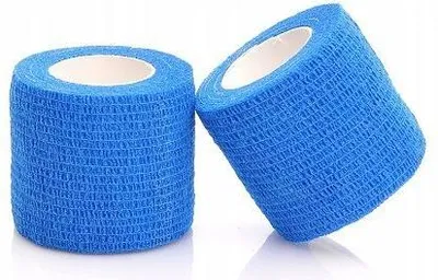 Zdjęcie produktu dla Bandaż Elastyczny Kohezyjny Samoprzylepny Niebieski Opatrunkowy 7.5 Cm X 4.5 M