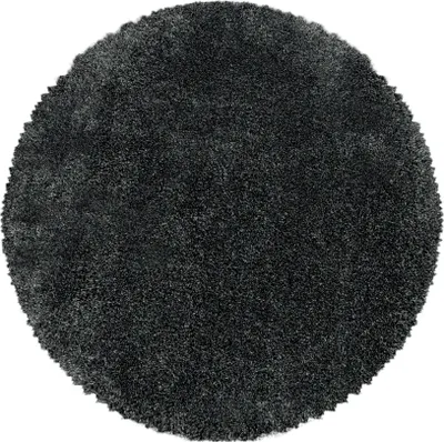 Immagine prodotto di Carpetsale24 Tappeto Shaggy Super Morbido a Pelo Alto Tinta Unita Soffice per Soggiorno e Camera da Letto, Dimensioni: 120 cm rotondo