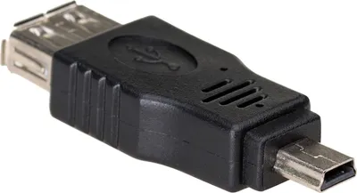 Image de Adaptateur USB A 2.0 mini USB B Akyga AK-AD-07 adaptateur barrel femelle-mâle