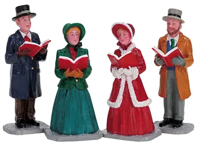Productafbeelding van Kerstdorp kerst harmonie -72403 - Set van 4