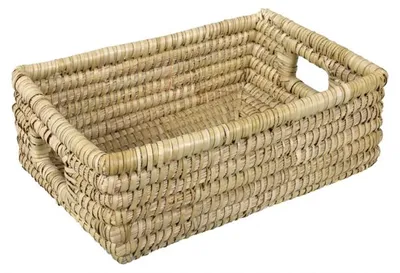 Obrázek produktu pro Ošatka obdélníková mořská tráva přírodní 32x21x13cm
