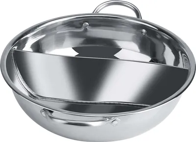 Produktbild von Dick Edelstahl Hot Pot zwei Geschmacksrichtungen Trennung Induktion Herd verwendbar 27cm
