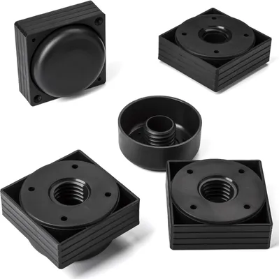 Produktbild von 8er Set Möbelfüße Sofafüße HOTEL eckig Höhe verstellbar 25 - 35 mm SO-TECH