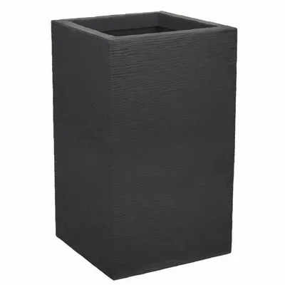 Produktbild von Quadratischer Hochbehälter Graphit Up 36l 29,5x29,5x49,5 cm Anthrazit - Eda