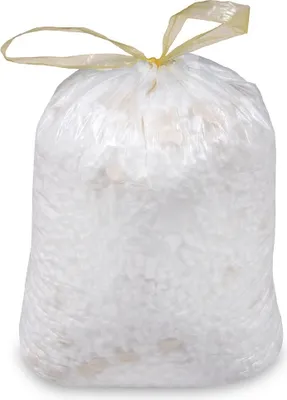 Produktbild von 20 Mülleimerbeutel Mülltüten HDPE weiß mit Zugband 30 l. 50x60 cm Gr. M