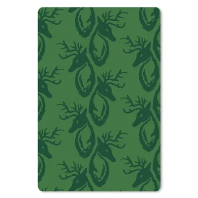 Produktbild von MuchoWow® Mauspad Mousepad Muster - Grün - Hirsche 40x60 cm - Mousepads - Maus Mat - Pad - Mausunterlage - Schreibtisch Accesoire