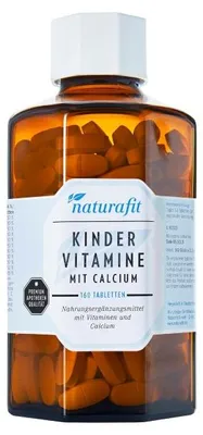Image de naturafit Vitamines pour enfants avec calcium en comprimés, 160 comprimés