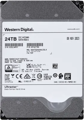 Immagine prodotto di WDC 8,9 cm (3,5") 24TB SATA3 WUH722424ALE6L4 7200 512MB