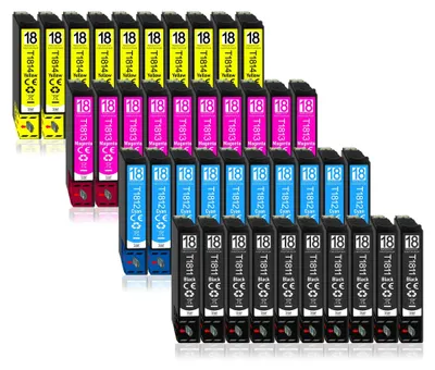 Produktbild von 40er Pack Druckerpatronen 18 18XL kompatibel mit Epson XP-102
