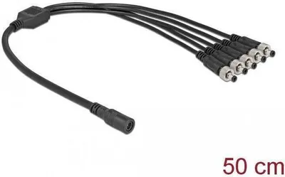 Produktbild von DC Verteilerkabel 5,5 x 2,1 mm 1 Buchse auf 5 Stecker schraubbar