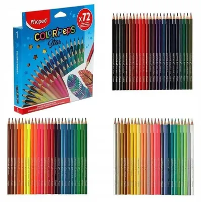 Produktbild von Maped Color'Peps Dreieckige Buntstifte Set 72 Farben