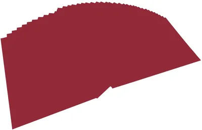 Produktbild von folia 6422 - Tonpapier dunkelrot, DIN A4, 130 g/qm, 100 Blatt - zum Basteln und kreativen Gestalten von Karten, Fensterbildern und für Scrapbooking