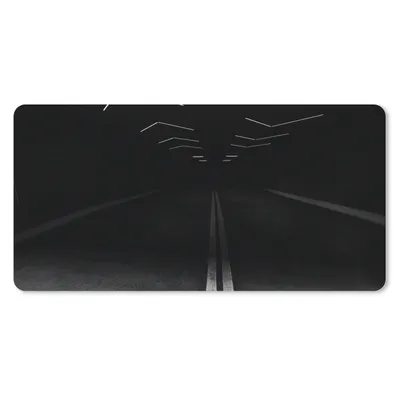 Produktbild von MuchoWow® Mauspad Mousepad Schwarz - Weiß - Straße - Tunnel 60x30 cm - Mousepads - Maus Mat - Pad - Mausunterlage - Nachhaltig