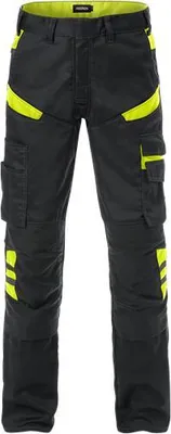 Produktbild von Fristads Hose 2555 STFP 129482, Farbe:schwarz/gelb, Größe:D92