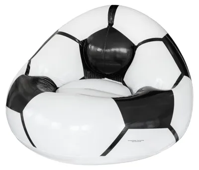 Immagine prodotto di Sedia da calcio gonfiabile "Coach" nero/bianco/nero