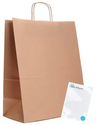 Produktbild von Torby Pro Papierbeutel Grau 35x18x44cm 75 Stück