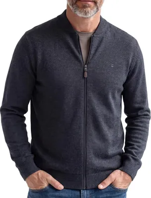 Produktbild von Redmond Basic Strickjacke Weicher Feinstrick, Klassische Passform mit Reißverschluss, Vielseitiges Basic für Alltag und Büro