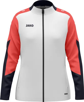 Zdjęcie produktu dla JAKO damska kurtka poliestrowa Dynami - 9370D, kolor:biały/koralowy/granatowy, rozmiar:M (38/40)