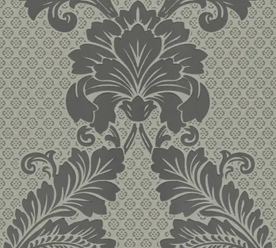 Produktbild von Architects Paper Barocktapete Luxury Wallpaper Tapete mit Ornamenten Vliestapete mit Echtflock grau bronze 10,05 m x 0,52 m