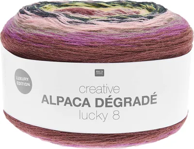 Produktbild von Rico Design Creative Alpaca Dégradé Lucky 8 Garn 800m 200g Stricken Häkeln