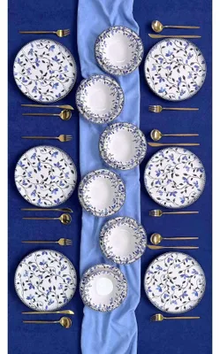 Immagine prodotto di Hermia Concept, set di stoviglie di alta qualità (18 pezzi) realizzato in Vetroceramica al 100%, adatto al lavaggio in lavastoviglie