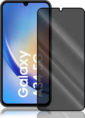 Produktbild von Anti Spy Panzer Folie für Samsung Galaxy A34 5G Privacy Displayschutzfolie Sichtschutz Glasfolie Schutzglas