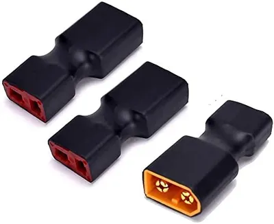 Productafbeelding van 3 stuks XT60 XT-60 mannelijke connector naar vrouwelijke connector, T-adapter