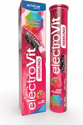Imagen del producto de ELECTROVIT Inmuno, sabor a frambuesa, vitamina C, 20 tabletas