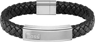 Produktbild von Boss Jewelry 1580178M - LANDER Geflochtenes Lederarmband