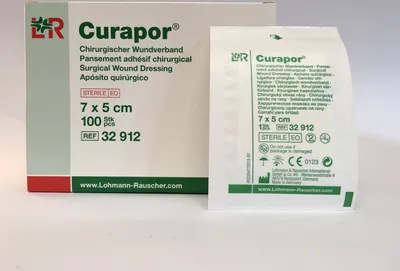 Produktbild von Curapor steril, 7 x 5cm, Pack: 100 Stück | Packung (100 Stück)