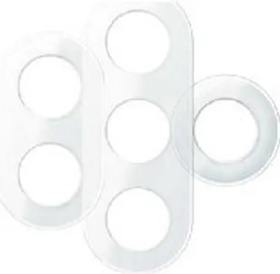 Obrázek produktu pro Skleněný rám bílý, jednoduchý - Rám 1-gang bílý WDE011406