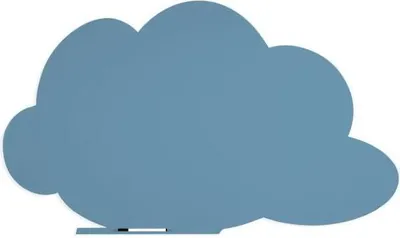 Produktbild von Symbol-Tafel Skinshape Wolke lackiert 75x115cm RAL 5024 pastellblau.