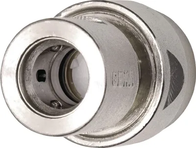 Image de GEKA plus pièce de tuyau "système enfichable" ; 3/4" - 19mm MS Ni arrêt d'eau