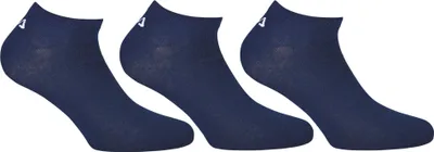 Produktbild von FILA Invisible Sneakers Socken Unisex, 3 Paar - Kurzsocken, Logobund, uni, 35-46 Marine 47-50 (12,5-15 UK)