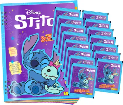 Produktbild von Panini Stitch Sticker - Super ScrapBook Sammelsticker - 1 Album + 15 Tüten