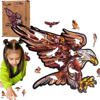 Produktbild von Holzpuzzle Karpatenadler Vogelpuzzle Pua4-01750