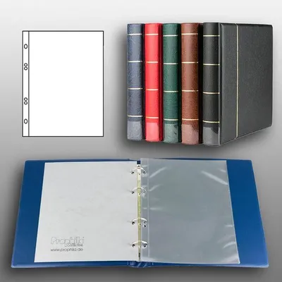 Produktbild von Prophila Collection Ersttagsblatt-Album (blau) mit 20 Hüllen für Ersttagsblätter (ETB)