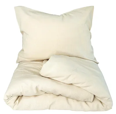 Produktbild von Leinenbettwäsche Naira in Creme – Set 140 x 200 cm, 70 x 90 cm
