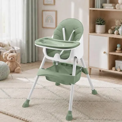 Produktbild von Baby Vivo Design 2in1 Kinderhochstuhl - Oscar in Grün